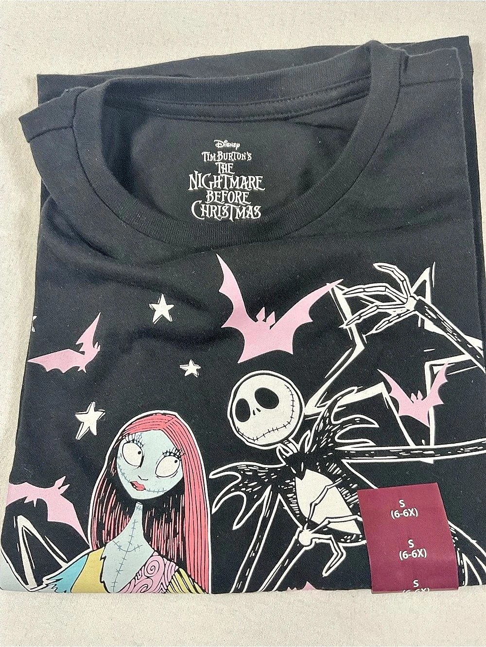 Disney The Nightmare Before Christmas Meant To Be Graphic T-Shirt Girls Small